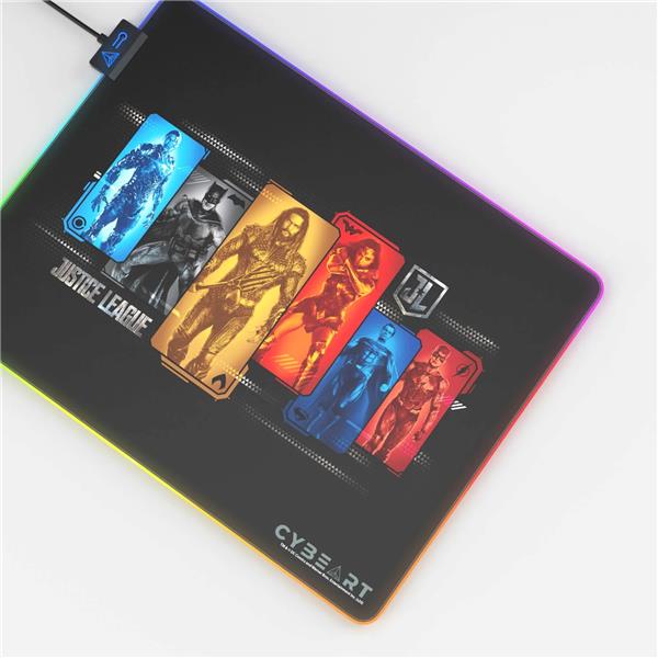 CYBEART Justice League 1.0 RGB Gaming Mouse Pad