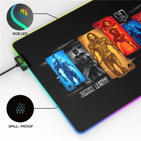 CYBEART Justice League 1.0 RGB Gaming Mouse Pad