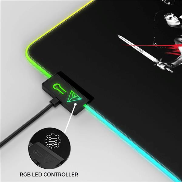 CYBEART Justice League 2.0 RGB Gaming Mouse Pad