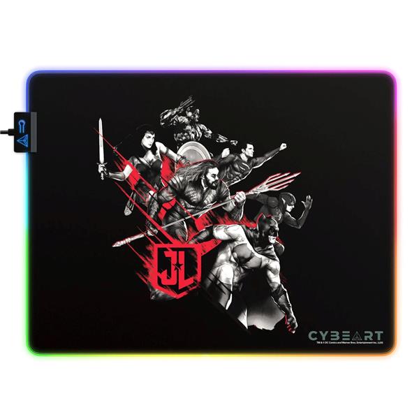 CYBEART Justice League 2.0 RGB Gaming Mouse Pad