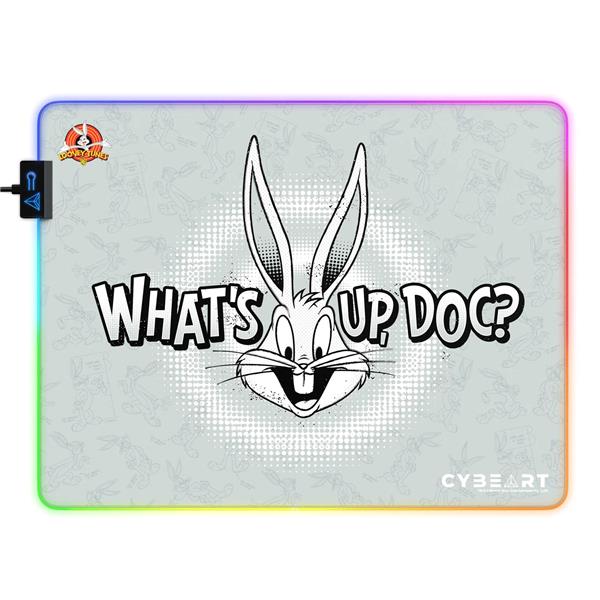 CYBEART Bugs Bunny RGB Gaming Mouse Pad (Large - 450x350x4mm)