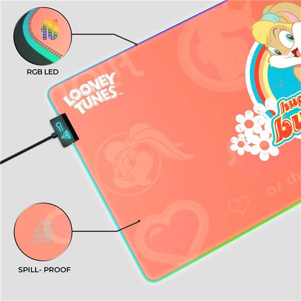 CYBEART Lola Bunny RGB Gaming Desk Mat (XXL - 900x400x4mm)