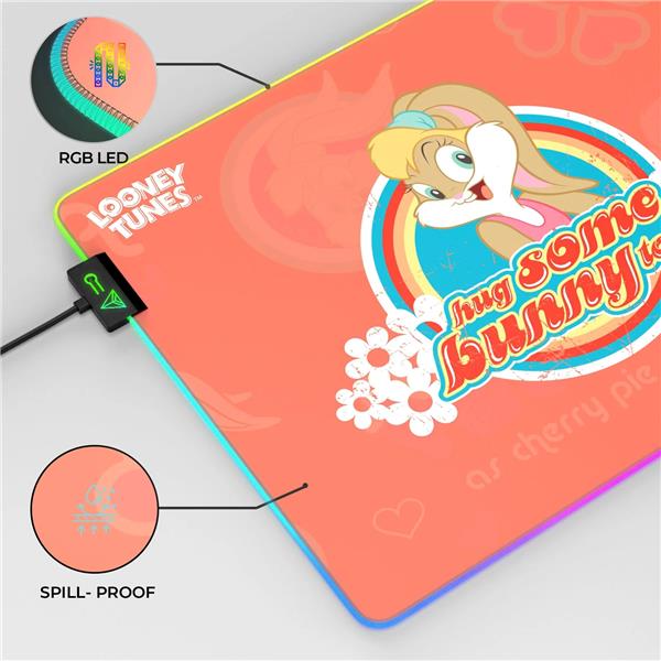 CYBEART Lola Bunny RGB Gaming Mouse Pad (Large - 450x350x4mm)