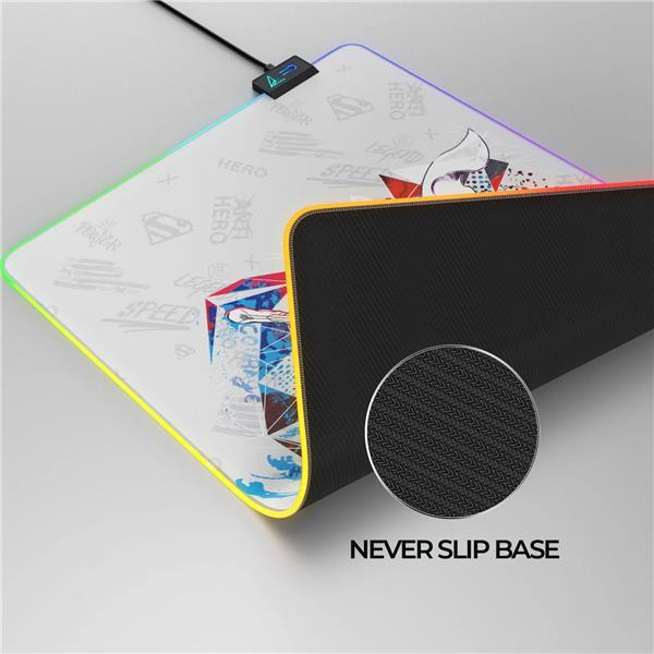 CYBEART Superman RGB Gaming Mouse Pad (Large - 450x350x4mm)