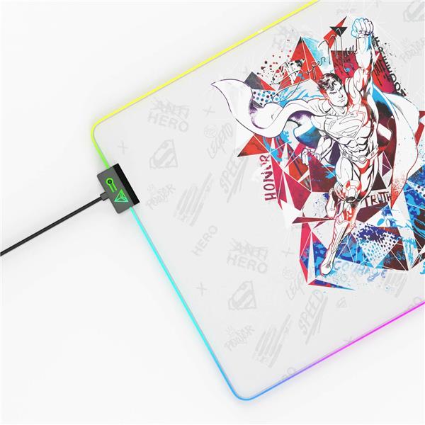 CYBEART Superman RGB Gaming Mouse Pad (Large - 450x350x4mm)