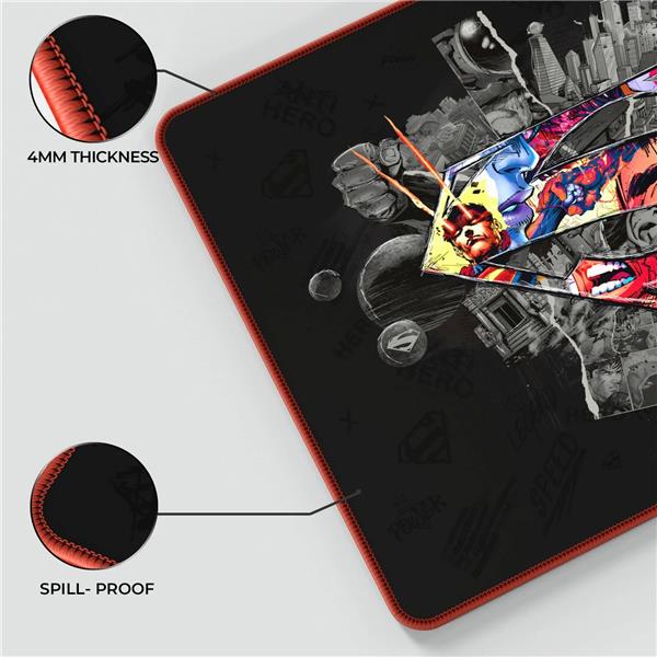 CYBEART Superman Shield Gaming Mouse Pad (Large - 450x350x4mm)