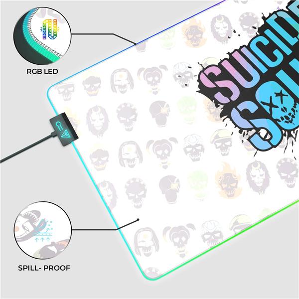 CYBEART Suicide Squad RGB Gaming Desk Mat (XXL - 900x400x4mm)