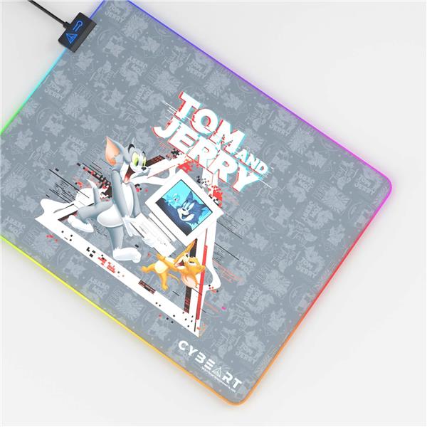 CYBEART Tom and Jerry RGB Gaming Mouse Pad