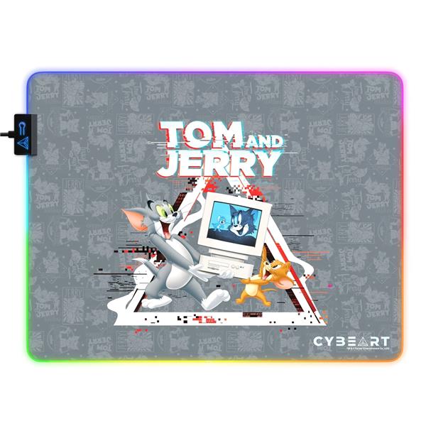 CYBEART Tom and Jerry RGB Gaming Mouse Pad