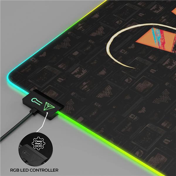 CYBEART Wonder Woman Vs. Cheetah RGB Gaming Desk Mat