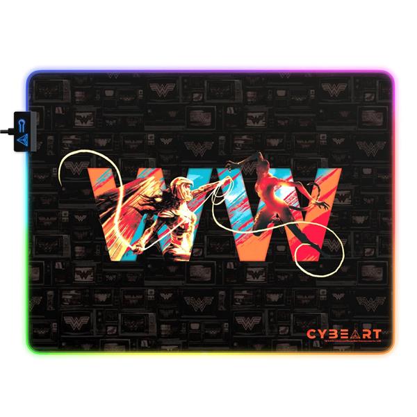 CYBEART Wonder Woman Vs. Cheetah RGB Gaming Mouse Pad