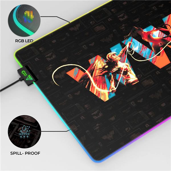 CYBEART Wonder Woman Vs. Cheetah RGB Gaming Mouse Pad