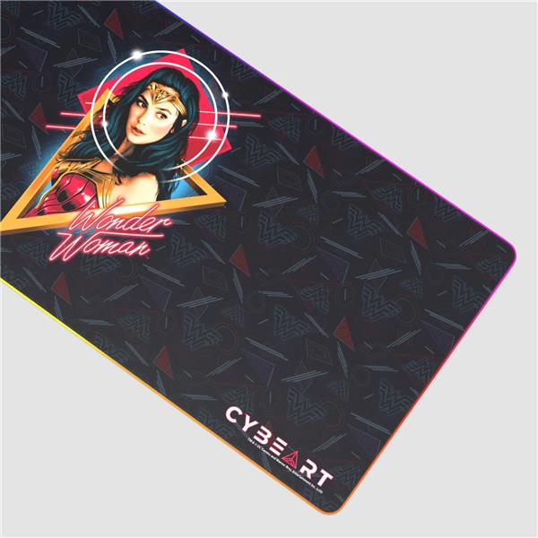 CYBEART Wonder Woman RGB Gaming Desk Mat (XXL - 900x400x4mm)