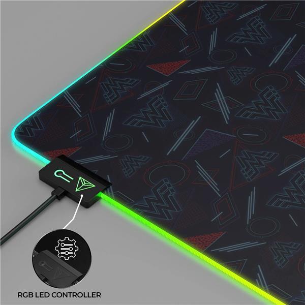 CYBEART Wonder Woman RGB Gaming Desk Mat (XXL - 900x400x4mm)