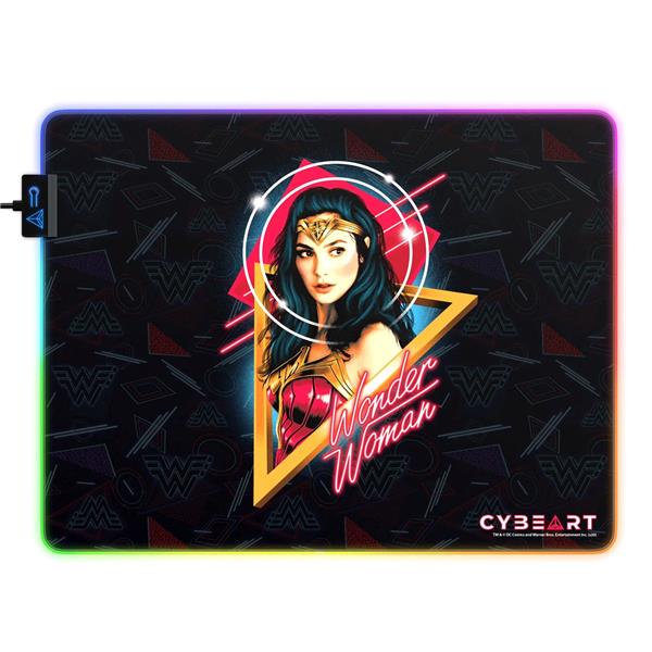 CYBEART Wonder Woman RGB Gaming Mouse Pad (Large - 450x350x4mm)