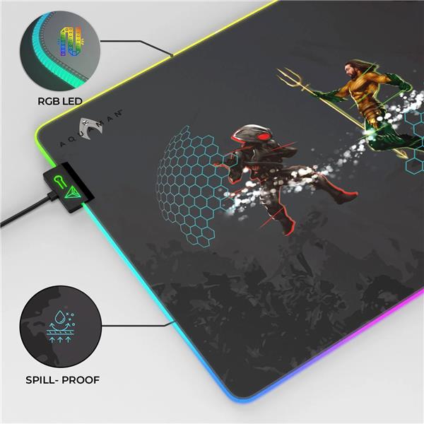 CYBEART Aquaman RGB Gaming Mouse Pad (Large - 450x350x4mm)