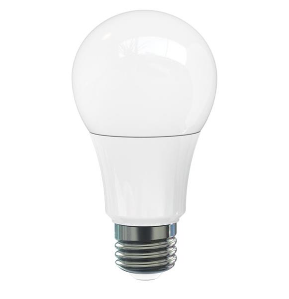 3/pack PLED A19 Bulb, 6W, 40W Equiv. Dimmable; Beam Angle: 280°
