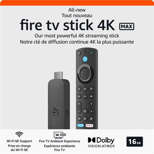 Amazon Fire TV Stick 4K Max - B0BXM37848(Boîte ouverte)