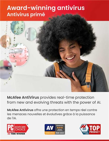 McAfee AntiVirus 1-PC - 1 Year Subscription [Digital Code]