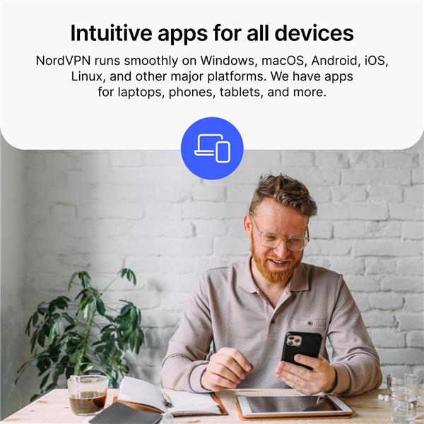 NordVPN Standard - 2-Year VPN & Cybersecurity Software Sub 6 Devices Digital