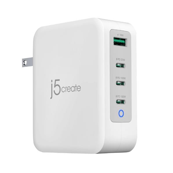 j5create 130W GaN USB-C 4-Port Charger