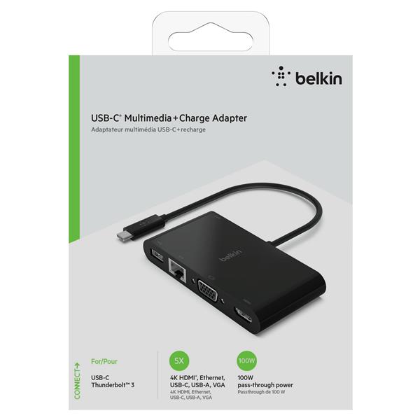 Belkin 5-in-1 USB-C Hub Plus100W(Open Box)