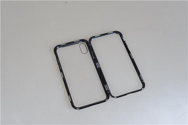 VBW Phone Case with Glass & PC Frame Magnet Closure for iPhone XS 5.8"