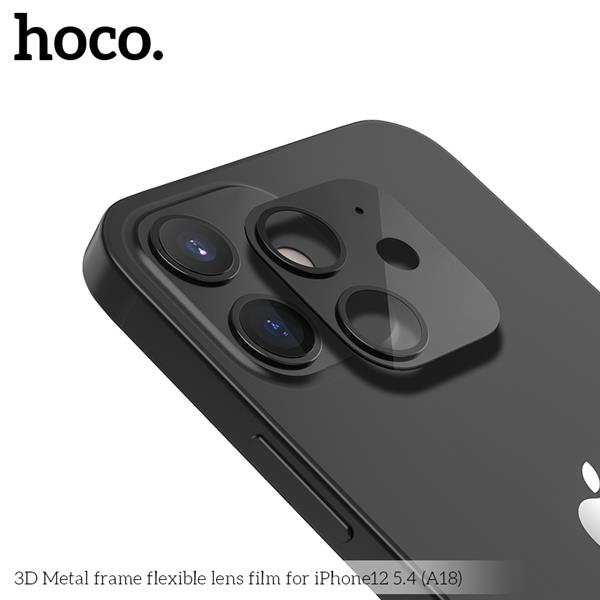 HOCO 3D Metal frame flexible lens film for iPhone 12 5.4" (A18)