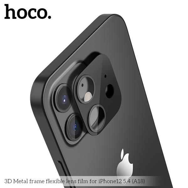 HOCO 3D Metal frame flexible lens film for iPhone 12 5.4" (A18)