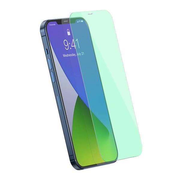 Baseus Tempered Glass Film (Green Light)For iP 12  6.1/Pro 6.1inch