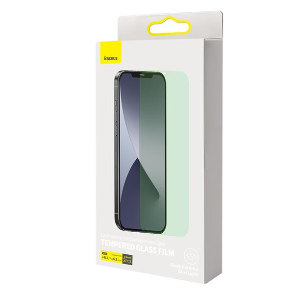 Baseus Tempered Glass Film (Green Light)For iP 12  6.1/Pro 6.1inch