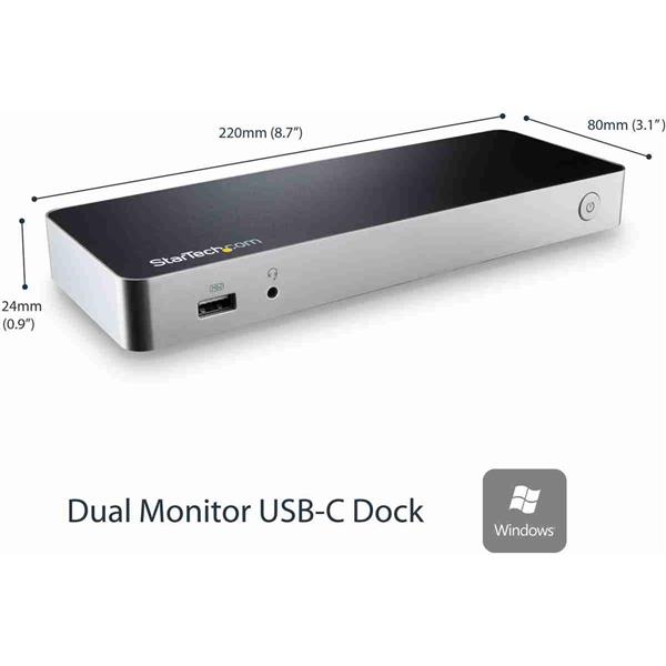 STARTECH Dual Monitor USB-C Dock