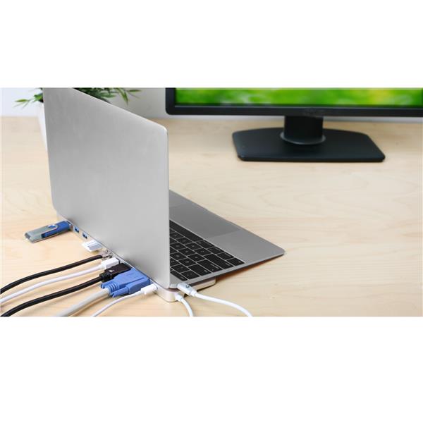 IOGEAR USB-C 10 in 1 Docking Station with 60W Power Delivery(Open Box)