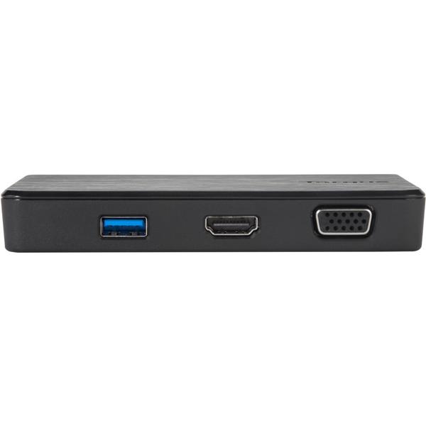 Targus USB 3.0 & USB-C Dual Video 1K-2K Travel Docking Station (DSU100BT)(Open Box)