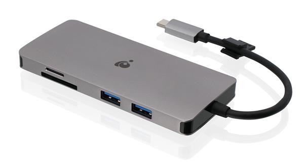 IOGEAR Travel Pro USB-C Dual HD Dock with Power Delivery 3.0