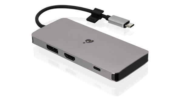 IOGEAR Travel Pro USB-C Dual HD Dock with Power Delivery 3.0