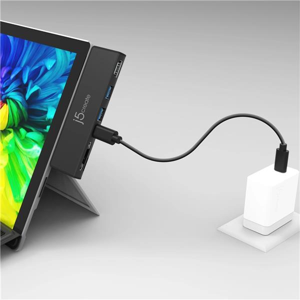 j5create UltraDrive 7 in 1 Mini Dock for Surface Pro 7