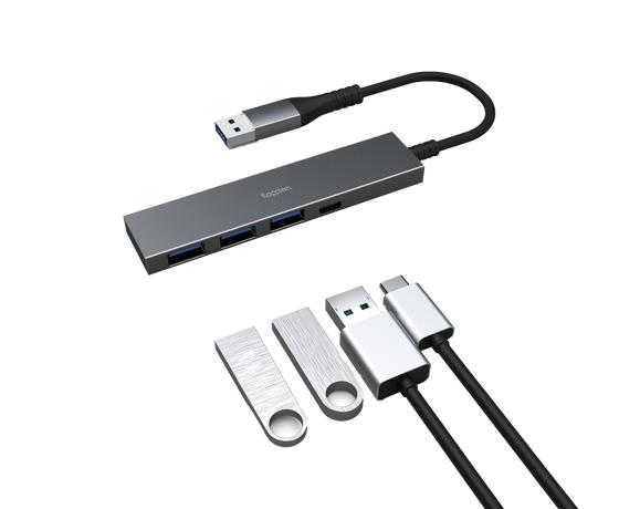 KOPPLEN 4-Port Ultra Slim USB 3.0 Hub