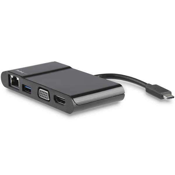 StarTech USB-C Multiport Adapter for Laptops 4K HDMI or VGA - USB 3.0 Black  (DKT30CHV)