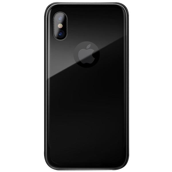 TXY Glass cases for iPhone X Black