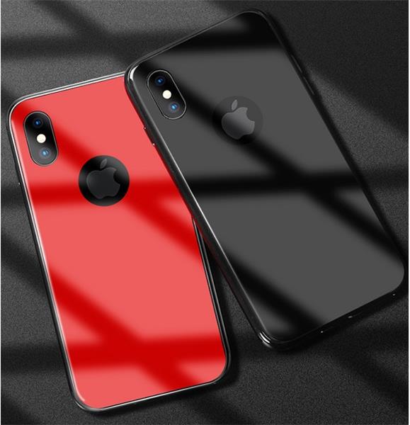 TXY Glass cases for iPhone X Black