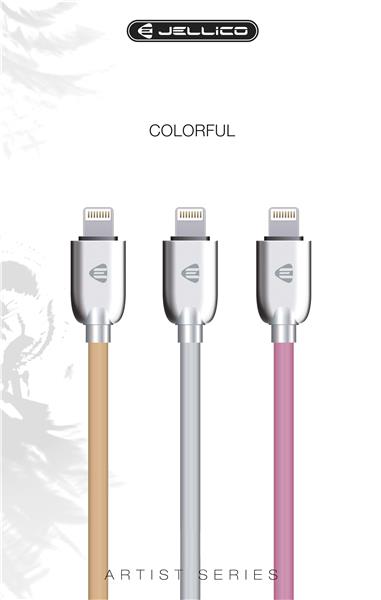 JELLICO Apple USB to Lightning Cable Master Series, 1M, Pink