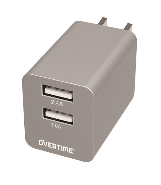 OVERTIME/Delton 2.1 Amp Home Charger Dual Port