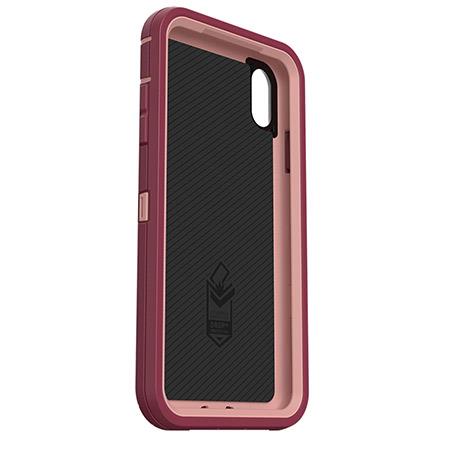 Otterbox Defender Series Screenless Edition Case for iPhone Xs Max - Happa (Silver Pink/Red)