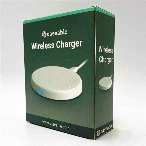 Caseable Desktop Wireless Charger | USB Wall Charger Included