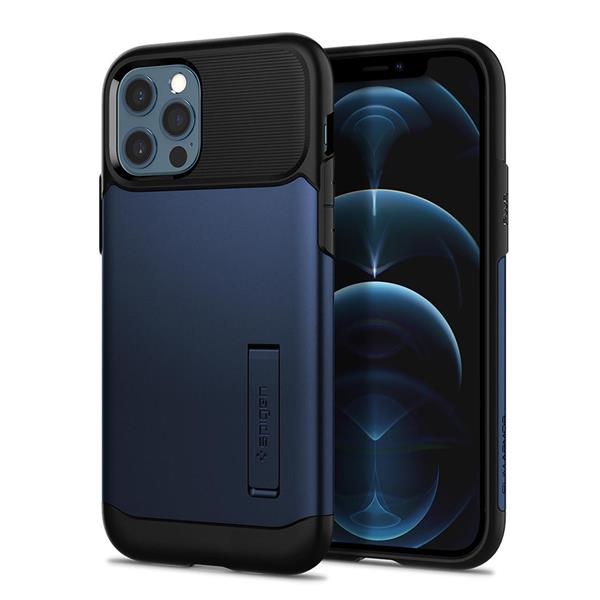 SPIGEN Slim Armor Case for iPhone 12 / 12 Pro - Navy Blue