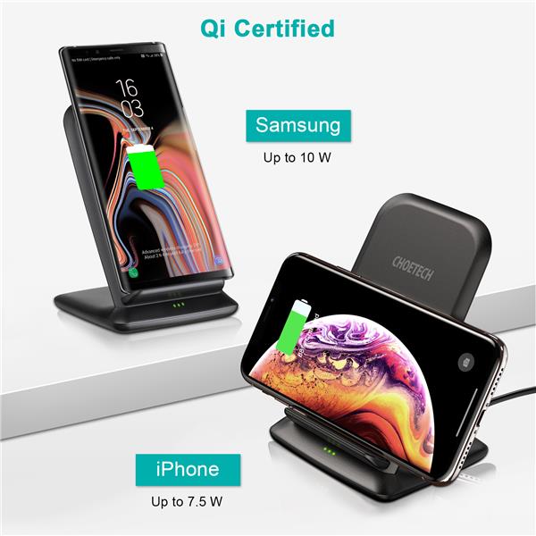 Choetech 15W Fast Wireless Charging Stand