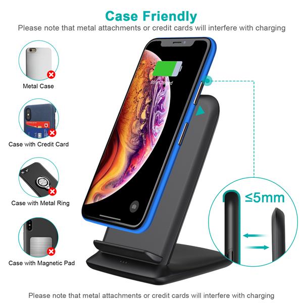 Choetech 15W Fast Wireless Charging Stand