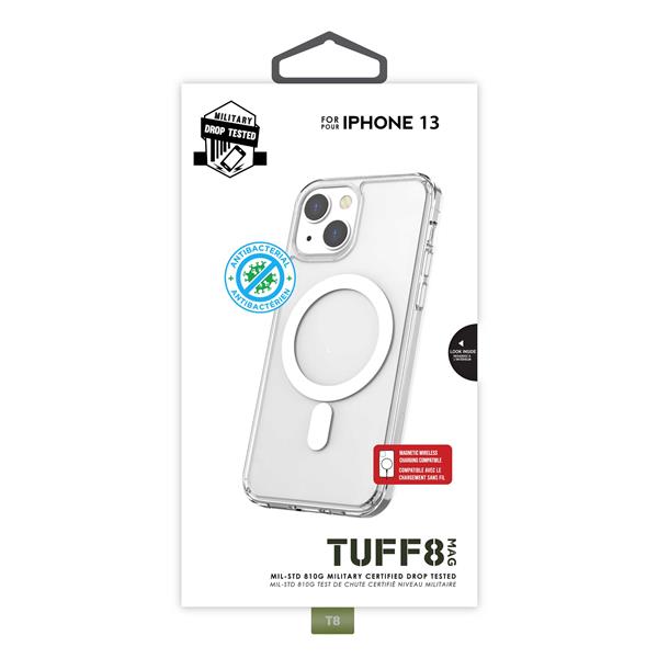 iPhone 13 - TUFF8 Mag Rugged Case (Clear)