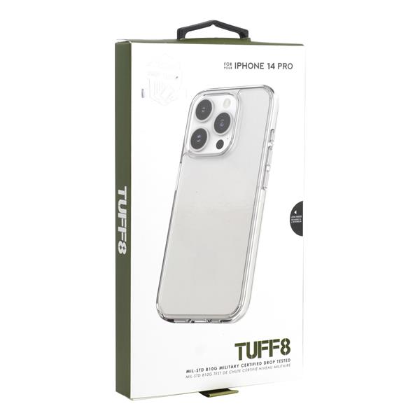 iPhone 14 Pro - TUFF8 Rugged Case (Clear)